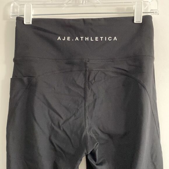 Aje Athletica Contrast Logo Full Length Legging Size Medium - Picture 5 of 10
